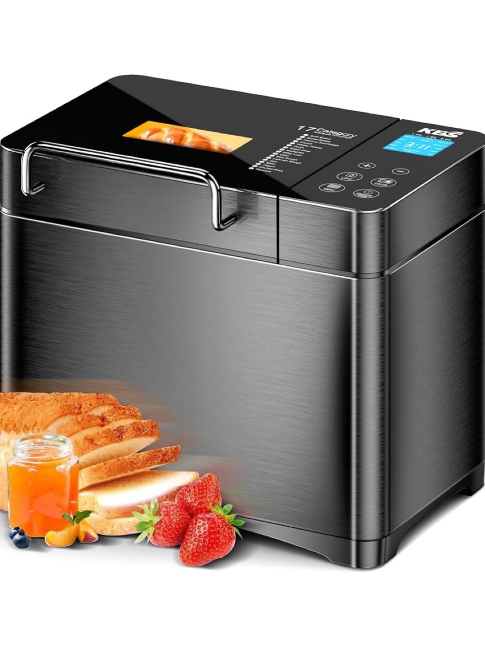 KBS Premium 2.2LB Convection Bread Maker Dual Heaters